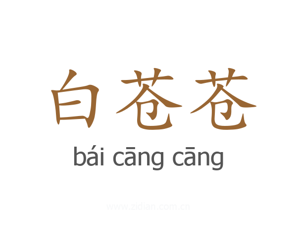 白苍苍
