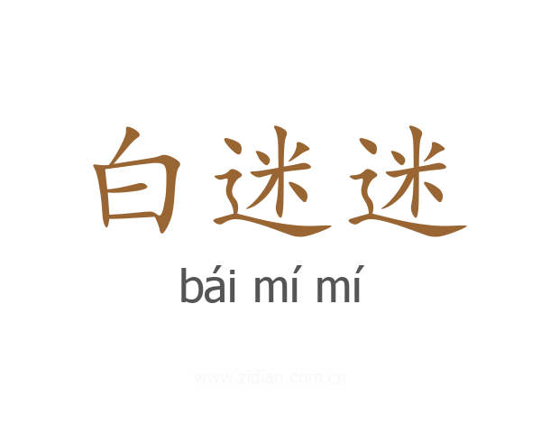 白迷迷