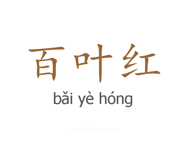 百叶红
