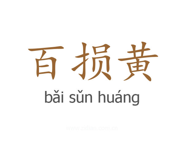 百损黄