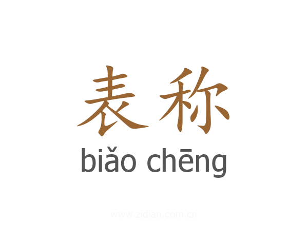 表称