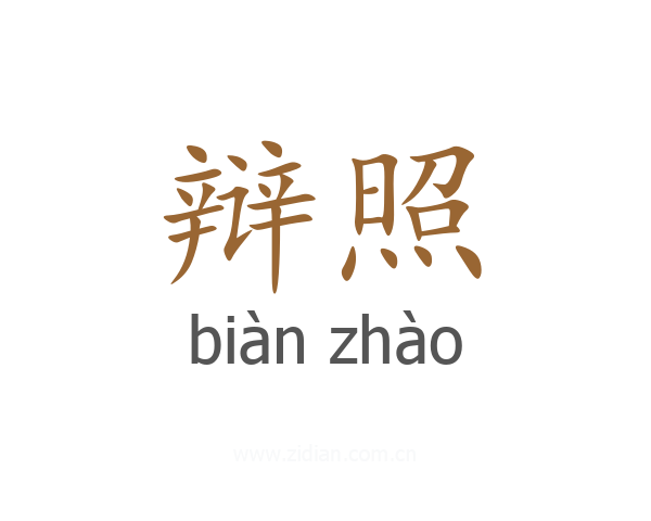 辩照