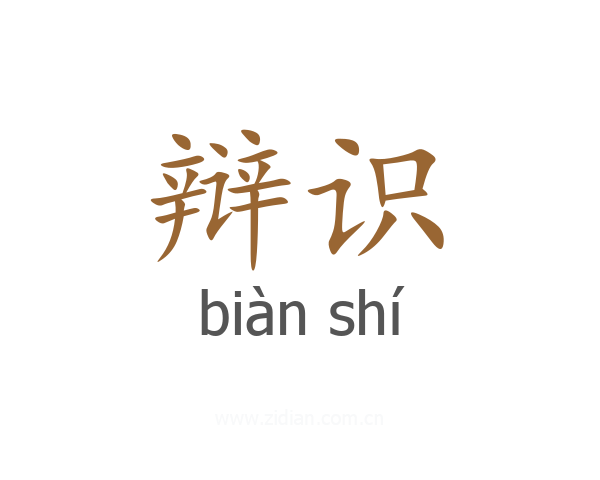 辩识