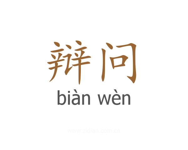 辩问