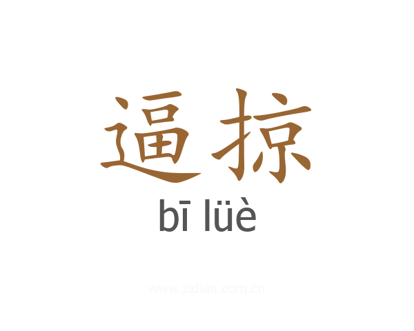 逼掠