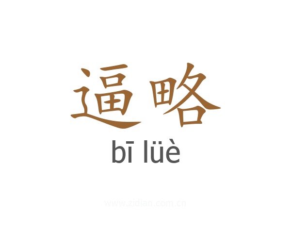逼略