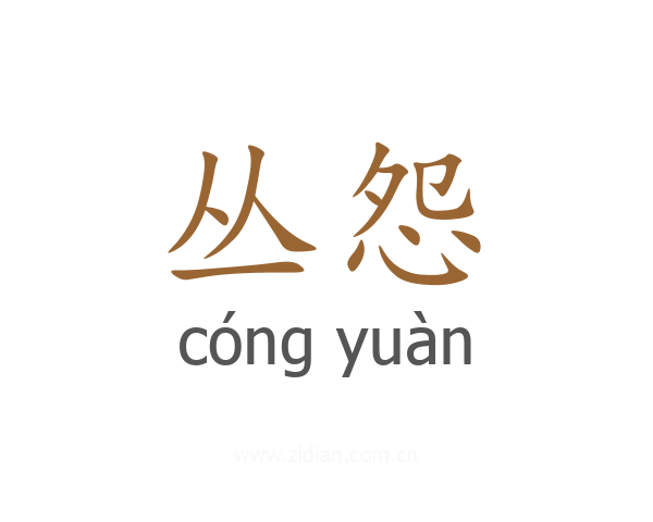 丛怨