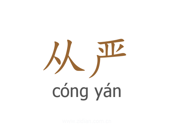 从严
