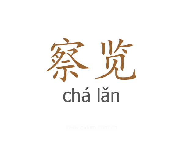 察览