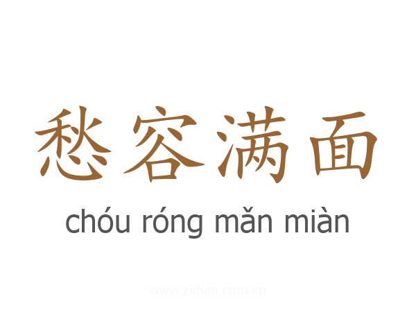 愁容满面
