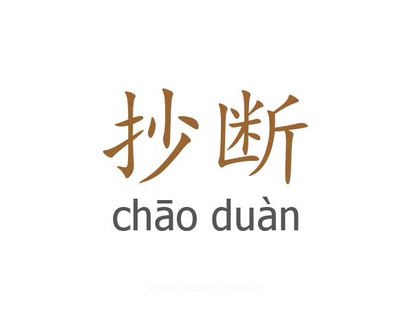 抄断