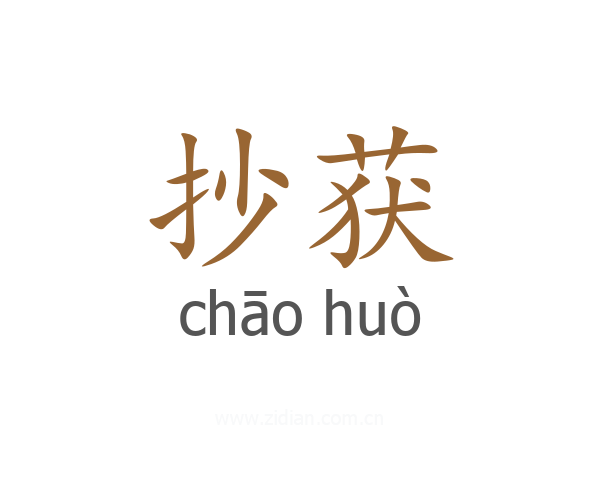 抄获