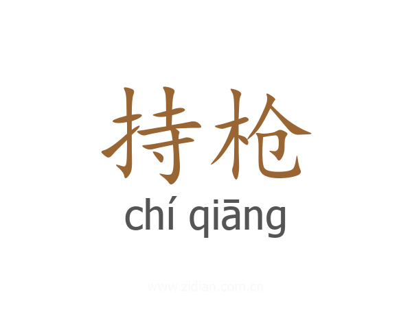 持枪