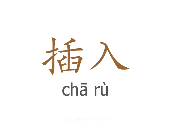 插入