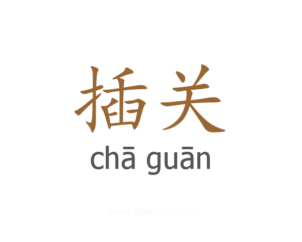 插关