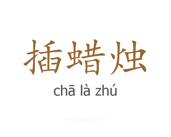 插蜡烛
