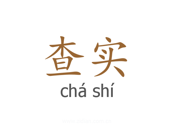 查实