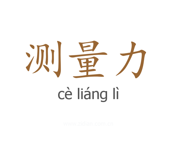 测量力