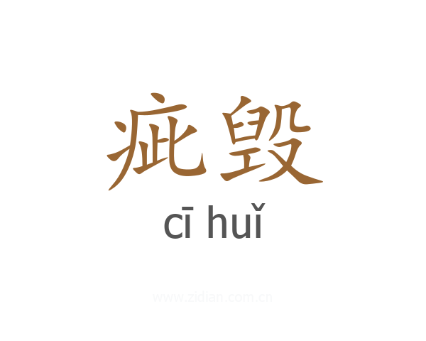 疵毁
