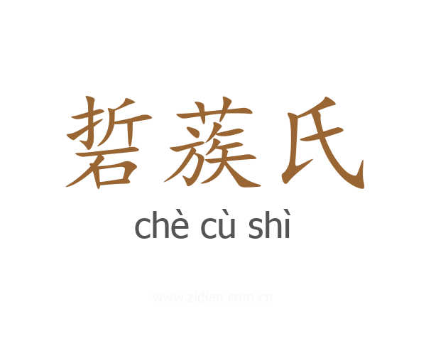 硩蔟氏