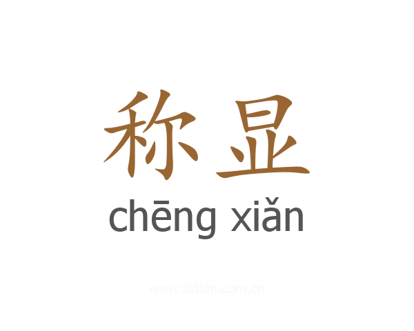 称显