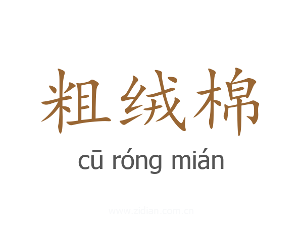 粗绒棉