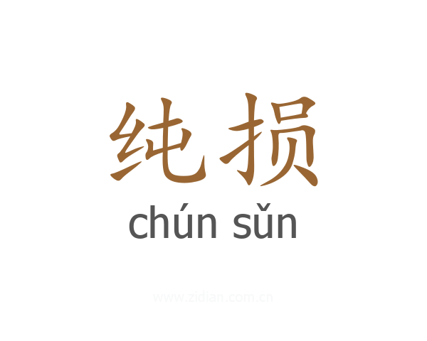 纯损