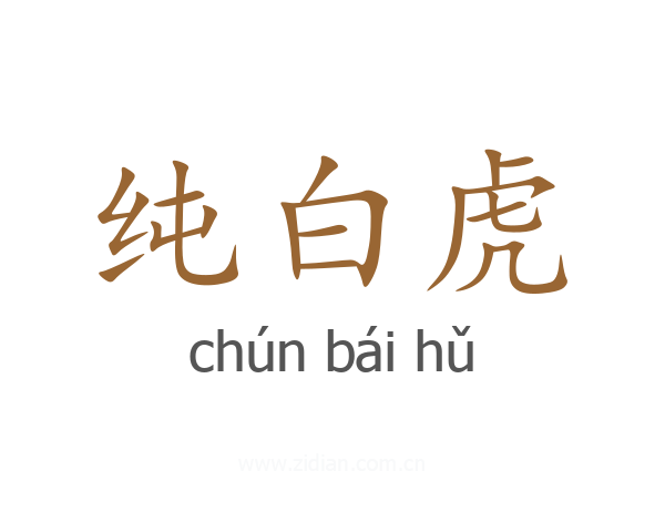 纯白虎