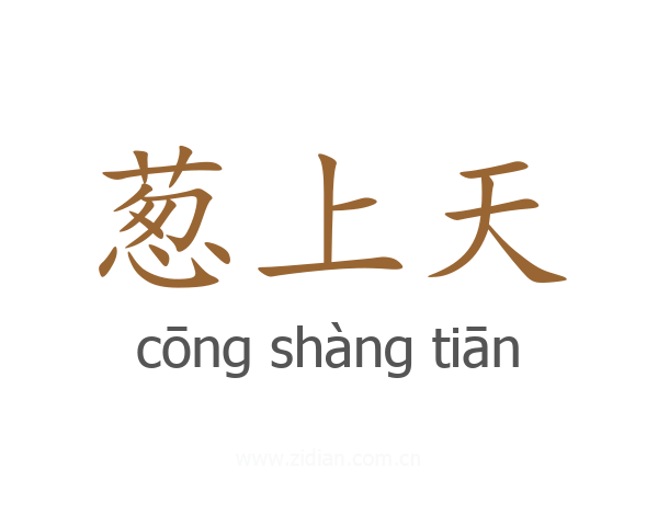 葱上天