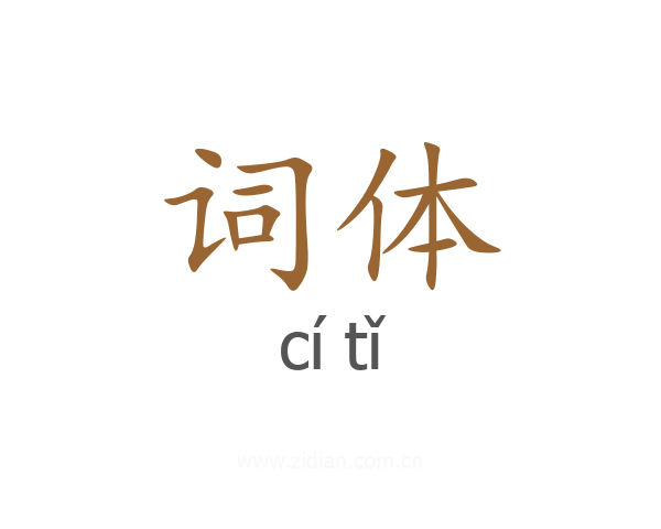 词体