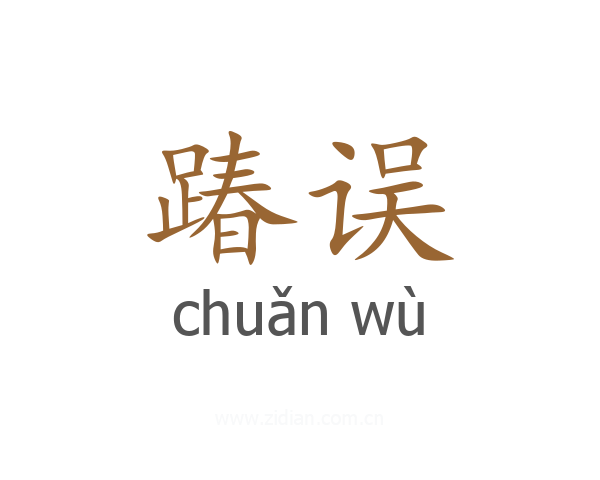 踳误