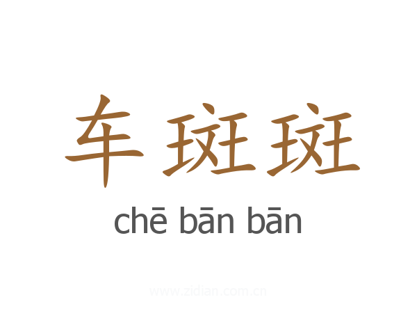 车斑斑