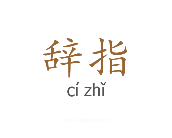 辞指