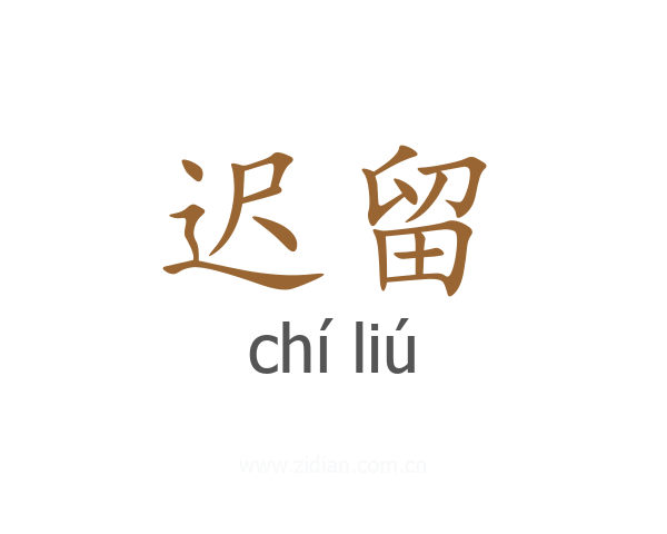 迟留