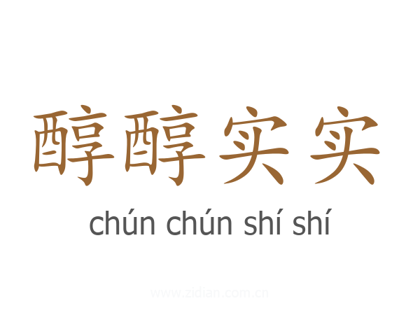 醇醇实实
