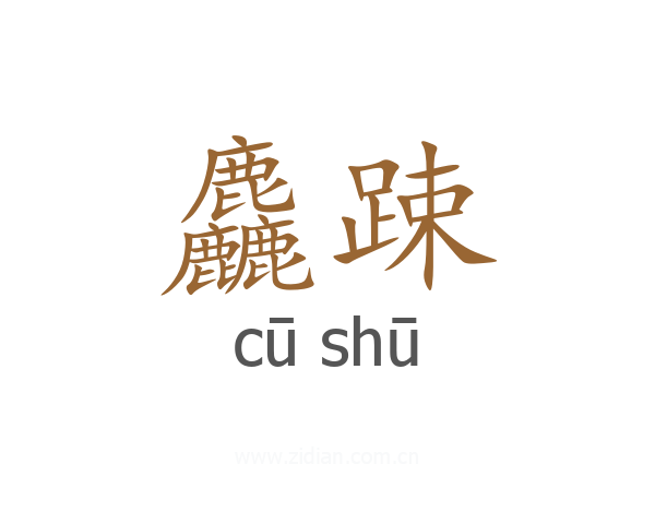 麤踈