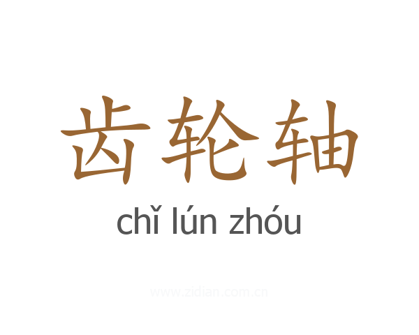 齿轮轴