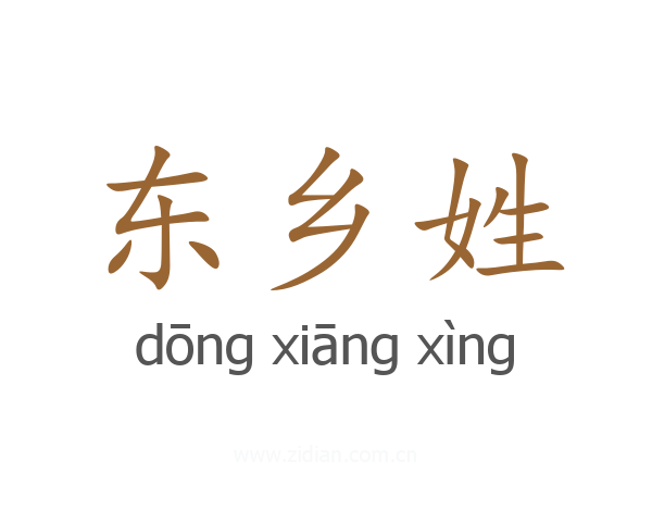 东乡姓