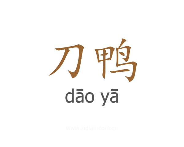 刀鸭