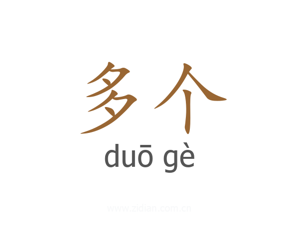 多个