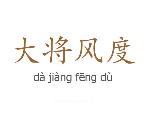 大将风度