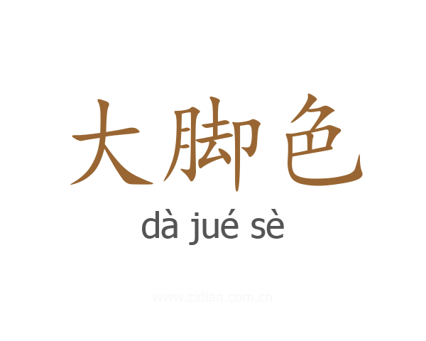 大脚色