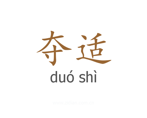 夺适