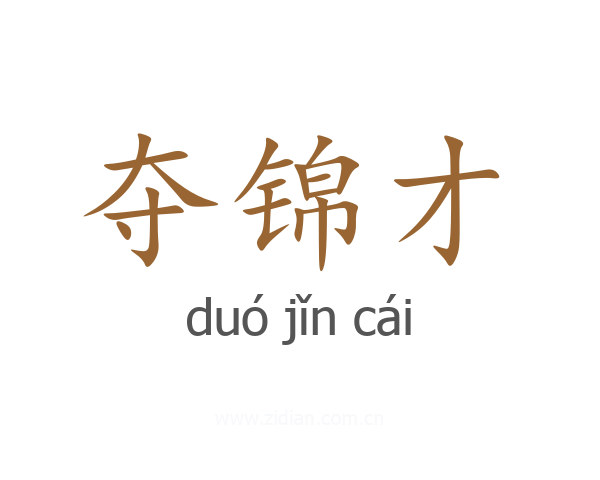 夺锦才