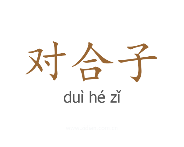 对合子