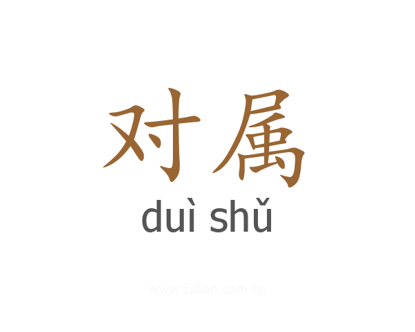 对属