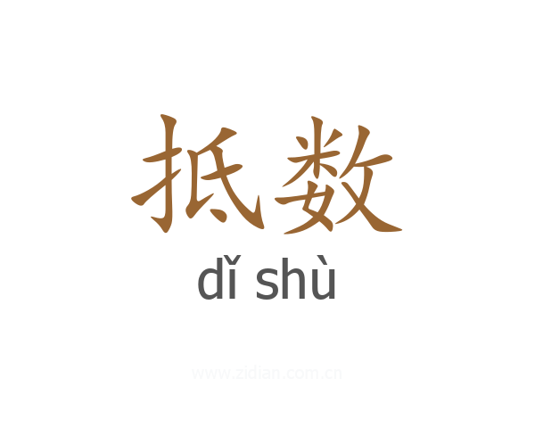 抵数