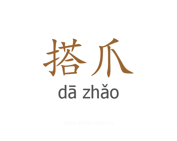 搭爪