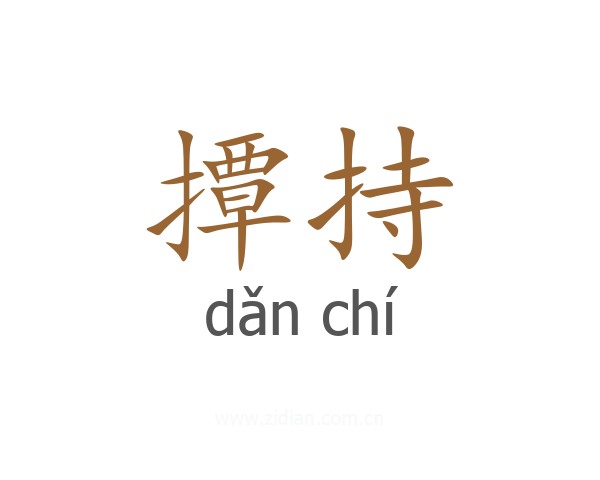 撢持