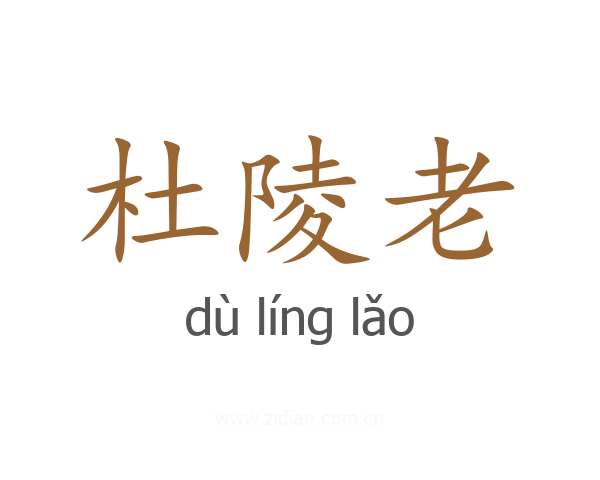 杜陵老